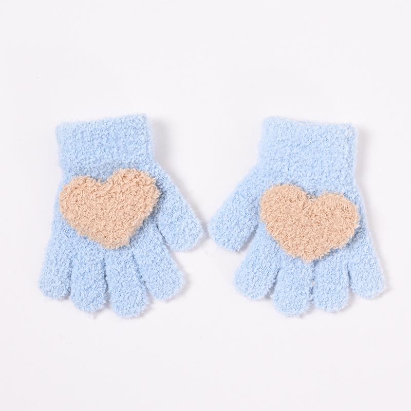 Gemütliche Fünffinger-Strickhandschuhe für Kinder für Herbst/Winter