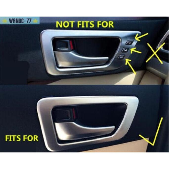 Silver Inner Car Door Handle Bowl Cover Trim Fit For Toyota Highlander 17-19 New