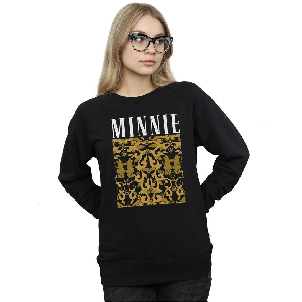 Disney Womens/Ladies Minnie Mouse Baroque Pattern Sweatshirt