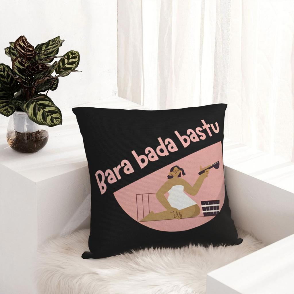 Bara Bada Bastu Square Pillowcases Polyester Couch Eurovision Yksi Kaksi Kolme Sauna Cushion Cover Creative Pillow Cover 40*40