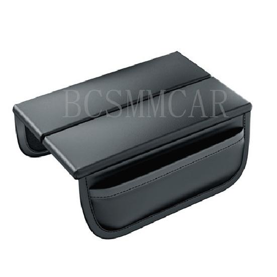 Car Armrest Pad Cover Center Console Box Cushion Protector PU Leather W/Storage