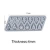Earring Pendant Silicone Mold Epoxy Resin Jewelry Making Molds Heart Leaves Moon DIY Charms Pendant Mould Creative Jewelry Craft