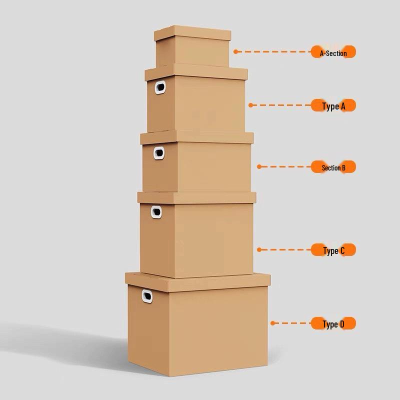 

Большая коробка для хранения из крафт-бумаги с крышкой 330x220x180 mm