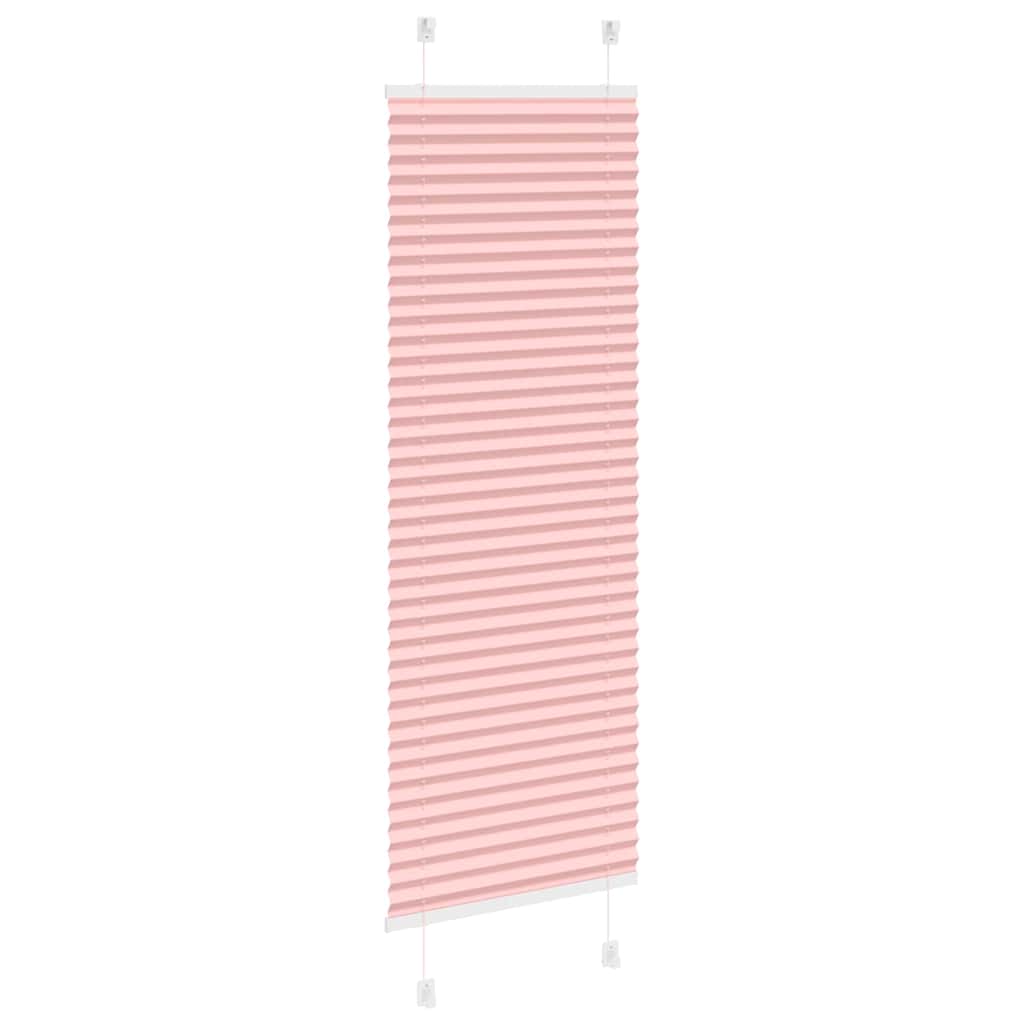 Pleated Blind Pink 40x100 Cm Fabric Width 39.4 Cm Polyester