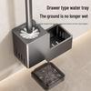 Wall-Mounted Toilet Brush Set with Drain Tray & Holder