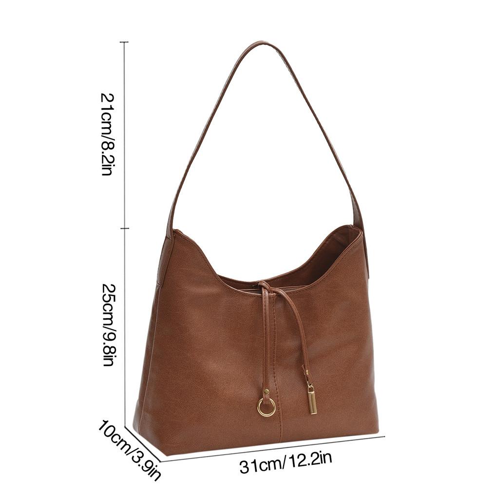 Ielgy Commuter Tote Bag Fashionable Fashionable Portable All-Match Large-Capacity One-Shoulder Armpit Bag