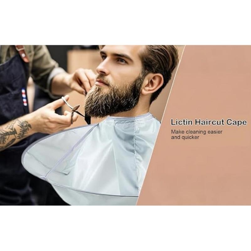 Barber cape, adjustable, foldable barber umbrella cape with black comb, suitable for barber shop, home use