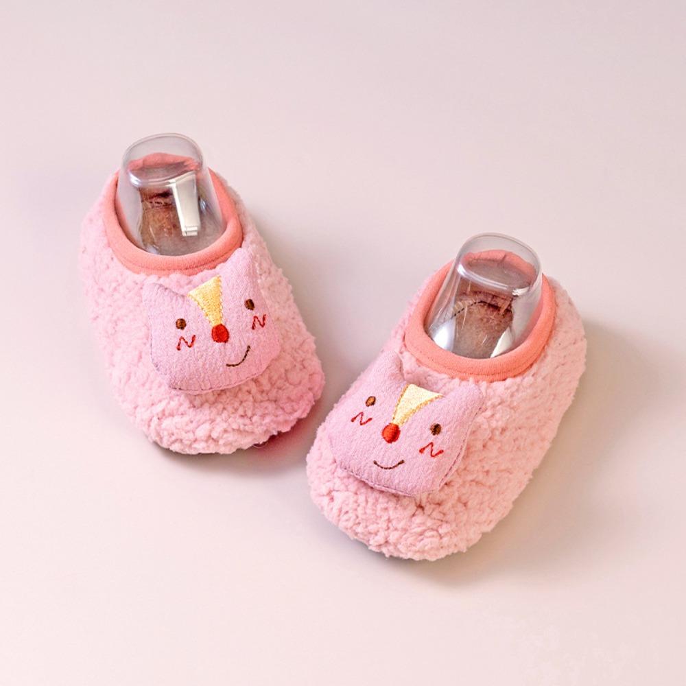 Cartoon Baby Socks Shoes Anti-slip Toddler Plush Floor Socks Cute Baby Walker Shoes Autumn Winter