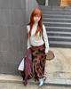 GENERALIDEA Pattern Bias Long Skirt [Brown] / Wbe3L13509