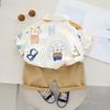 2023 Summer Korean-Style Casual Baby Boy Two-Piece: Short-Sleeved Shirt & Shorts