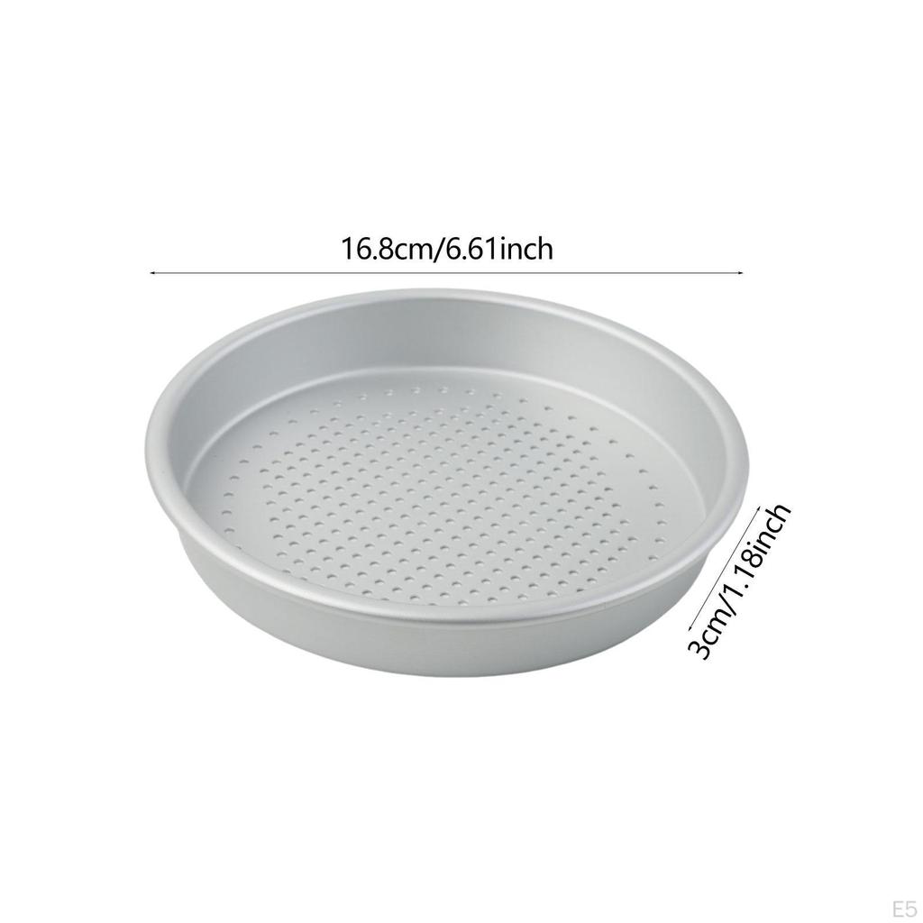 Plaque à pizza perforée en alliage d'aluminium Ustensiles de cuisine Polyvalente, Plateau de cuisson pour pizzas au four Rond pour