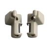 Pair Beige Sun Visor Retainer Clips for Range Rover L322 2003-2012 ABS Part Numbers EGP000050VAE EGP000040PVA Front