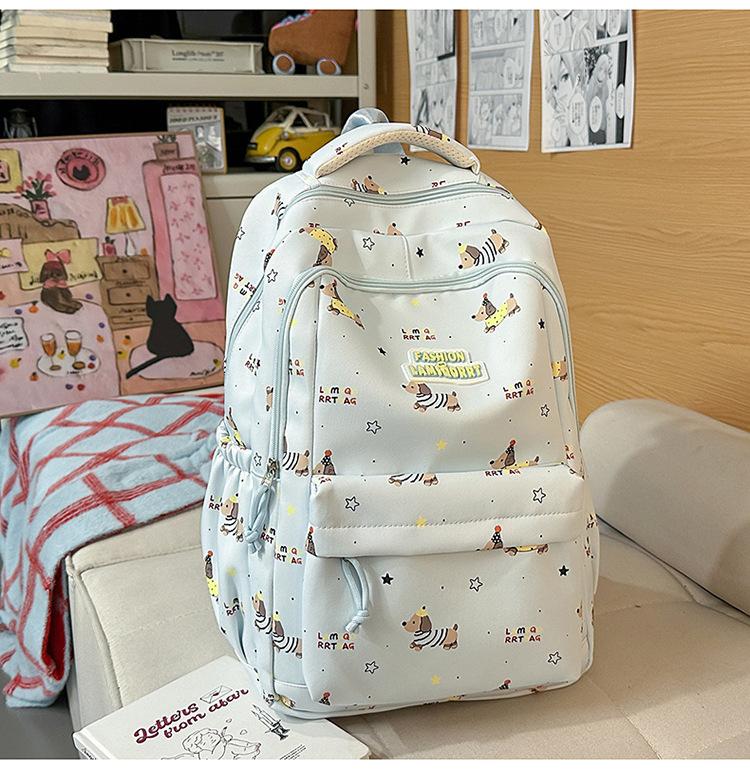 Schoolbag Japanese ins cute schoolbag girl, junior high school girl, high school student, large capacity load reduction class backpack student