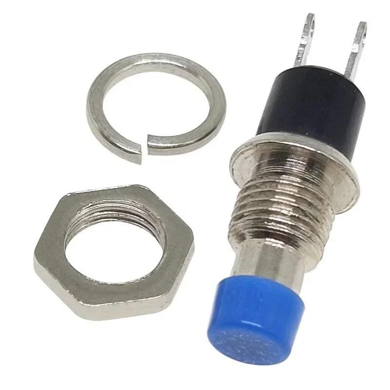 5/20/100Pcs 7Mm Push Button Switch Pbs-110/111 Momentary On-Off Micro Switch No Nc Reset Switch