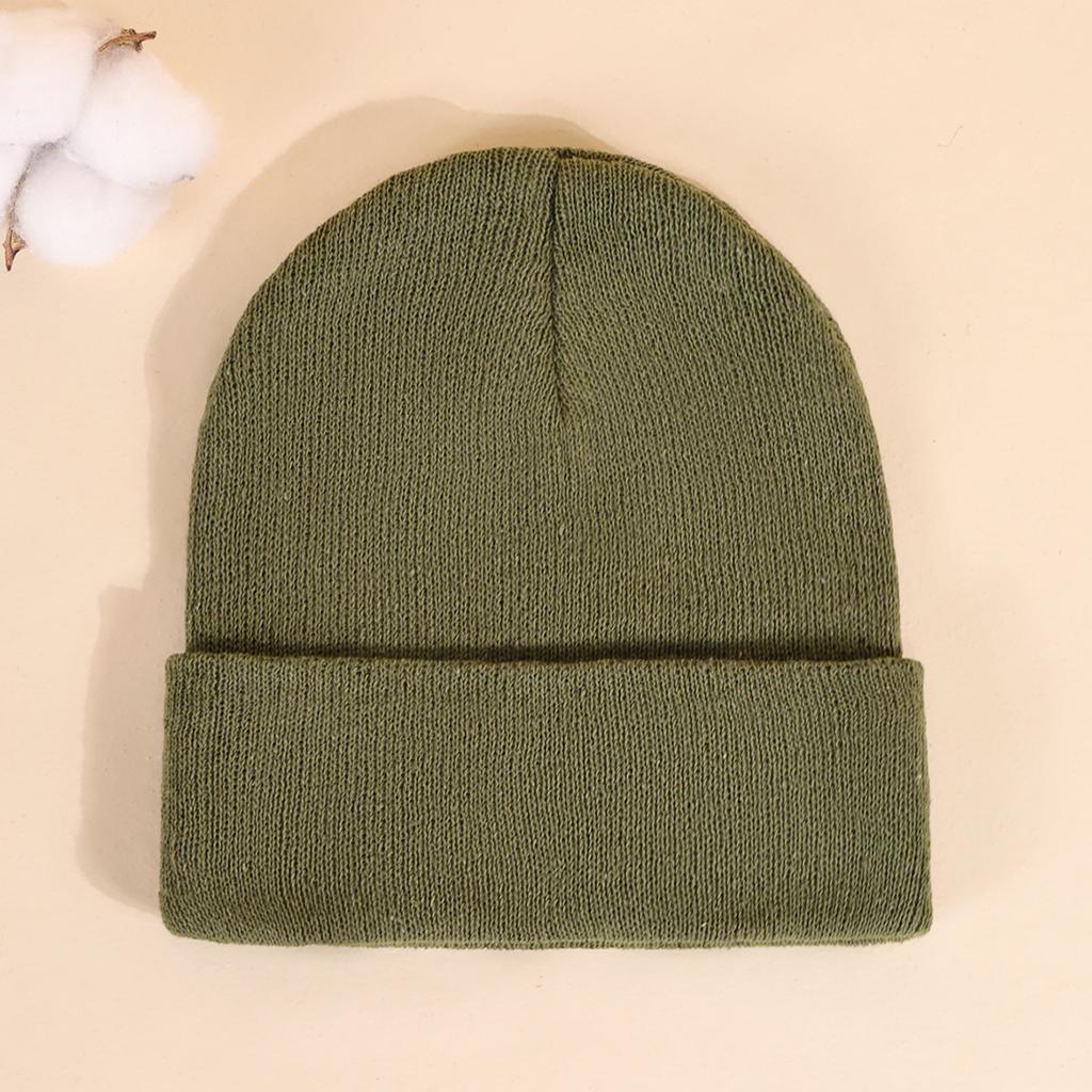 Light Board Knitted Hat Women'S Autumn And Winter Outdoor Thickened Wool Stacking Hat Men'S Ski Windshield Cold Hat Ear Protection Hat