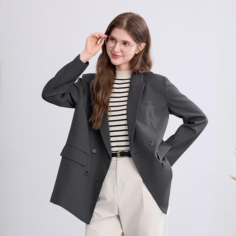 Betu Women's 2025 Autumn Elegant Back-Slit Blazer