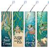4Pcs Special Shaped Colorful Pattern Diamond Bookmark Art Project DIY Diamond Bookmark with Crystal Pendant for Reading Day Gift