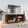VidaXL TV Cabinet On Wheels Brown Oak 90x35x35cm Engineered Wood 815260