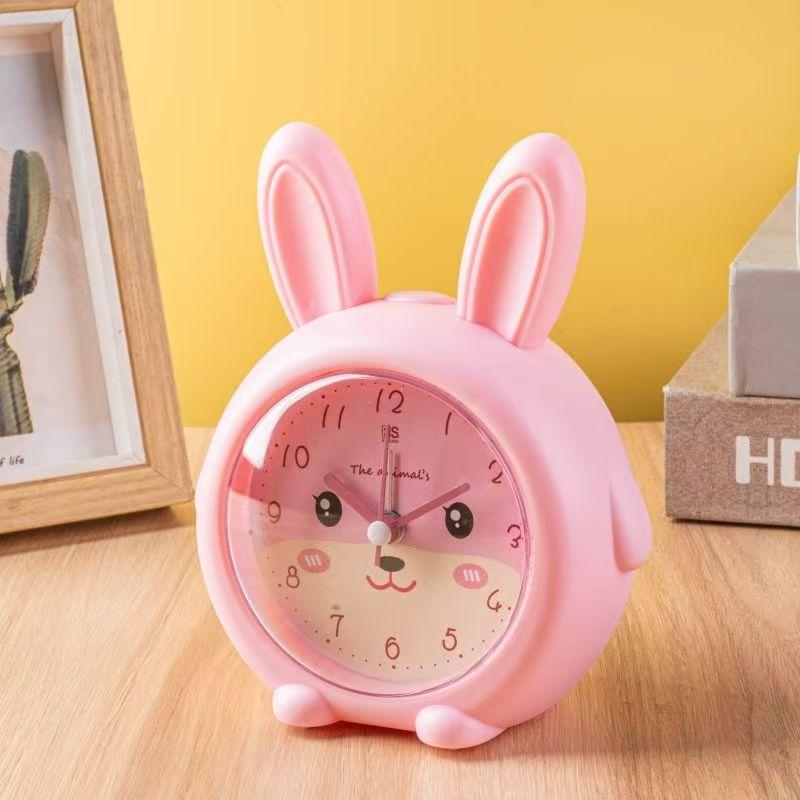 Student Small Alarm Clock Lazy Wake Up Music Multifunctional Children's Animal Clock Bedroom Silent Fashion Cute Seat Clock