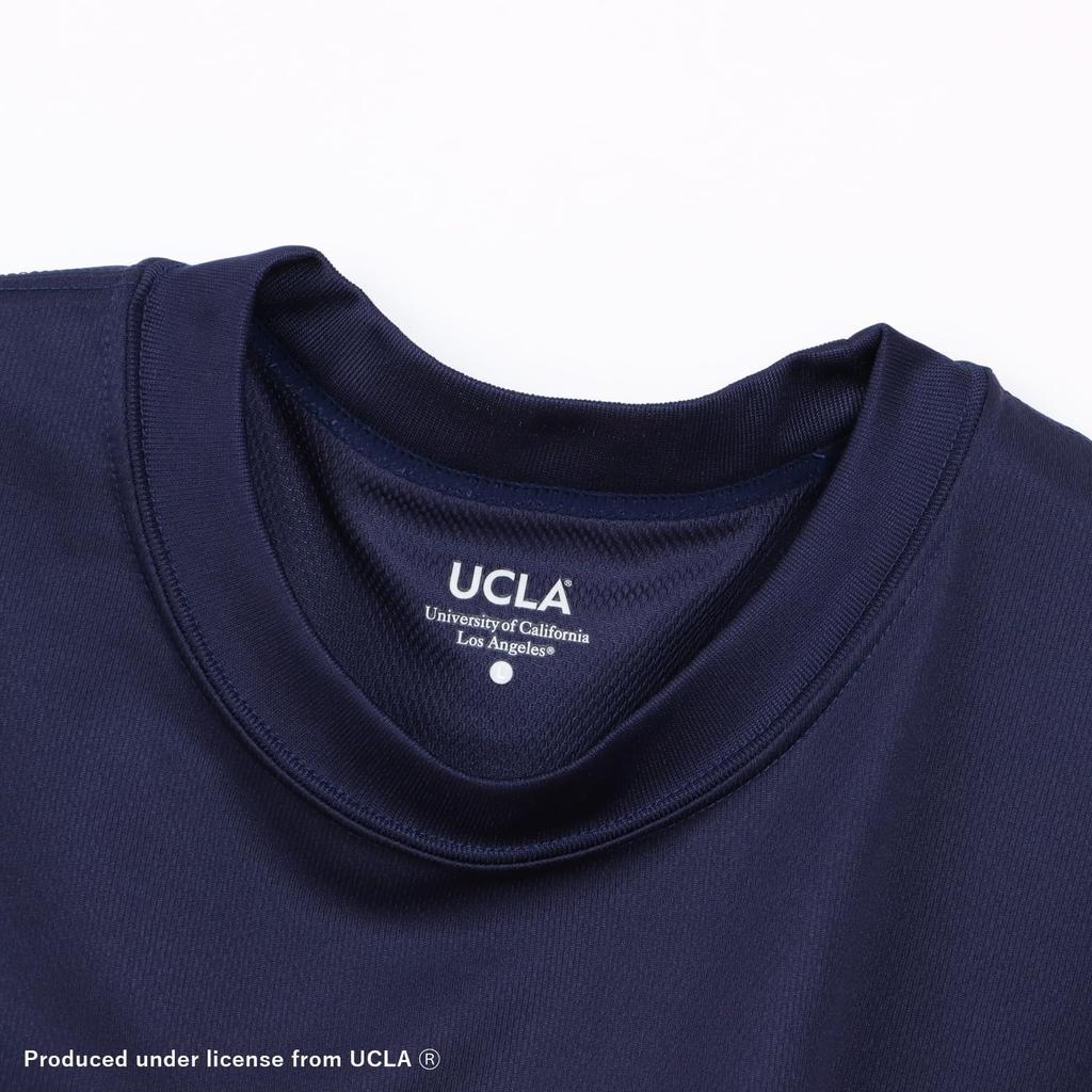 Champion DRYSAVER Short Sleeve with a Round High and Rubber Print Men's T-Shirt, C3-BB362, Navy, Neck, Breathability, Antibacterial,