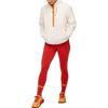 HOKA ONE ONE Ridgetop Half-Zip Fleece Color Block Stand Collar Pullover Women tops White 1141752-EGN