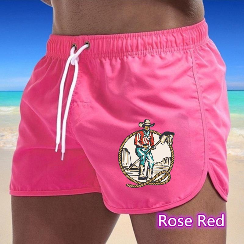 BBK-78 Summer New Men's Quick-Drying Swim Trunks Sports Pants Swimwear Beach Shorts Jogging Shorts Sports Creative Basketball Print