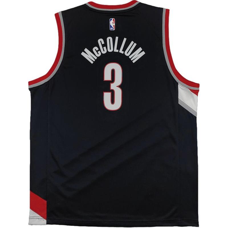 Nike X NBA Kollaborations-Trikot Portland Trail Blazers McCollum 3 Swingman Fashion Sportlich Minimalistisch Kinder Trikots Schwarz 9Z2B7BZ2P-TRACM