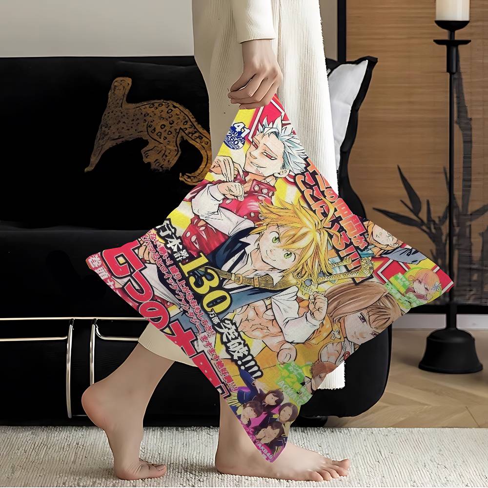 

Anime The Seven Deadly Sins Personalized picture text home decorative pillows Household Gifts 45x45cm 12x12Inch