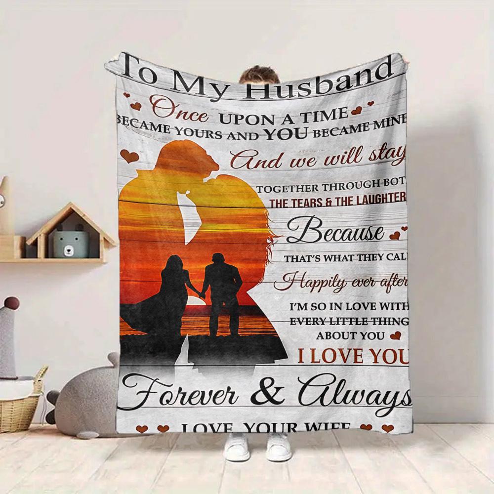 

1pc Romantic Anniversary Gift Blanket - Perfect Gift for Birthdays, Christmas & Halloween- Soft, Warm & Versatile yy250909139 75x90cm