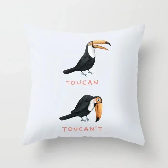 

Роскошный домашний декор, чехол для офисного дивана, чехол для подушки с рисунком животного, ежа и собаки, наволочка 66x66cm бордовый