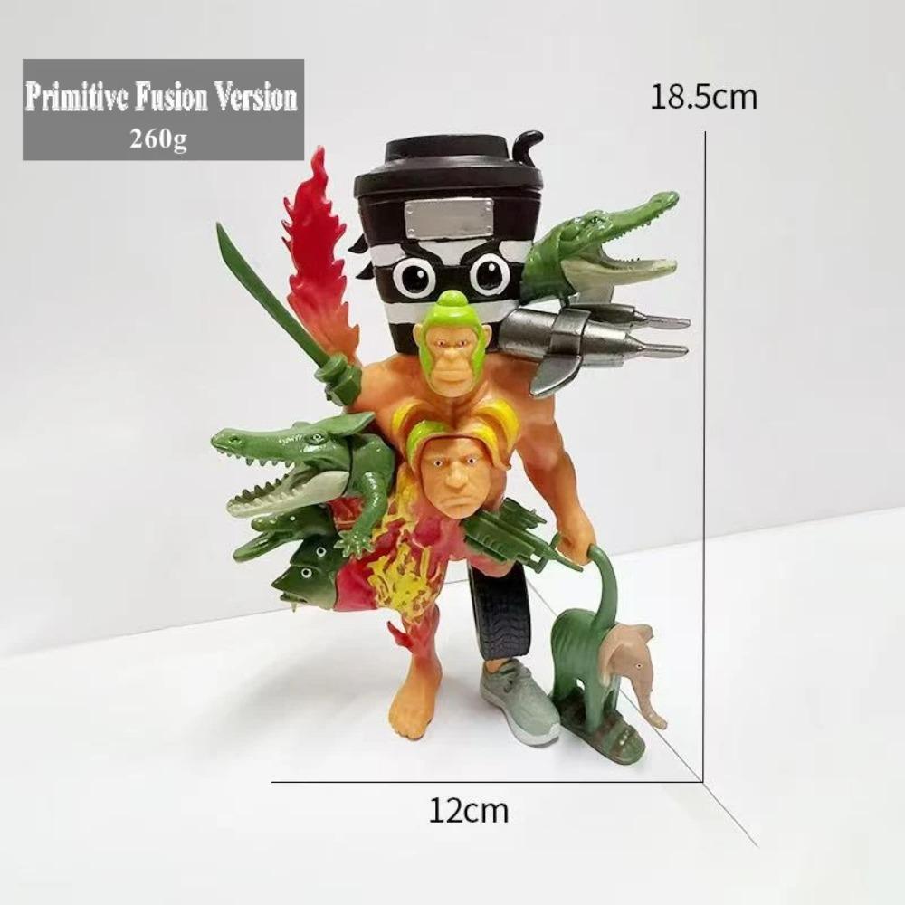 Italienisches Gehirnfäule Tung Tung Sahur Figuren Tralalero Tralala Bombardino Crocodilo Shimpanzini Bananini Zusammenführungsmodell Spielzeug Geschenk