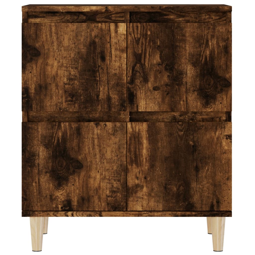 Sideboards 3 pcs Smoked Oak 60 x 35 x 70 cm Engineered Wood