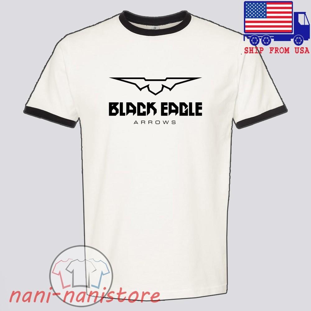 

Black Eagle Arrows Men#039;s Ringer Black Size S3XL Unisex T-Shirt M
