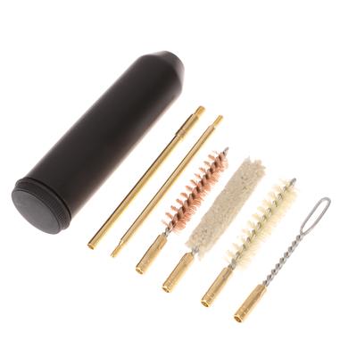 Tabancalar için Cal.38/357/9Mm Açık Hava Silah Temizleme Aletleri 7 Adet/Takım El Silahı Çubuğu Fırçası Cep Boyutunda Tabanca Temizleme Kiti