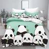 Panda Duvet Cover Set 3D Children'S Bedding Set Cotton Covers 3-Piece 1 Quilt Cover 100% Polyester Home Decor