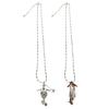 Metal Carving Birdhouse Necklace Adjustable Lightweight Men Women Bird House Pendant Chain Necklace Fashion Jewelry Accessories