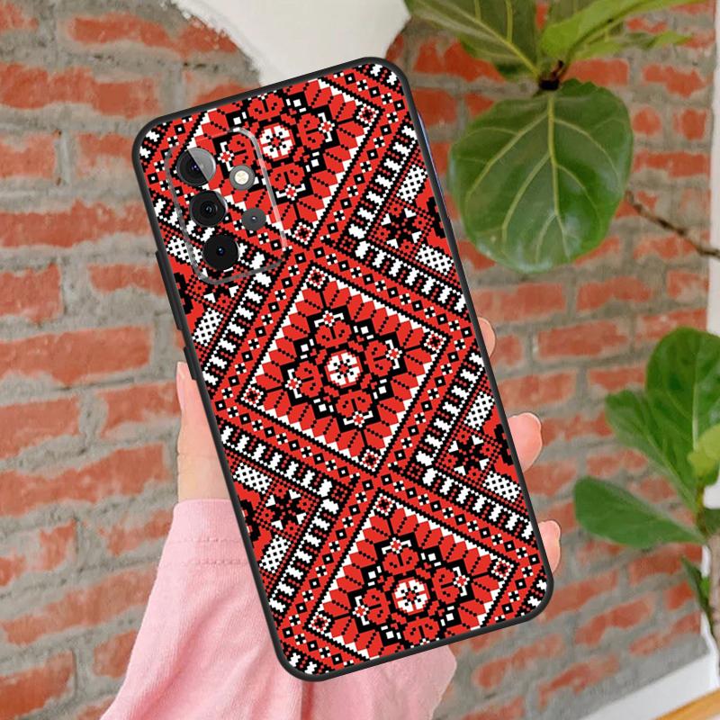 Ukraine Ornament Pattern Phone Case For Samsung Galaxy A54 A34 A14 A55 A35 A25 A15 A52 A32 A12 A51 A71 A13 A33 A53