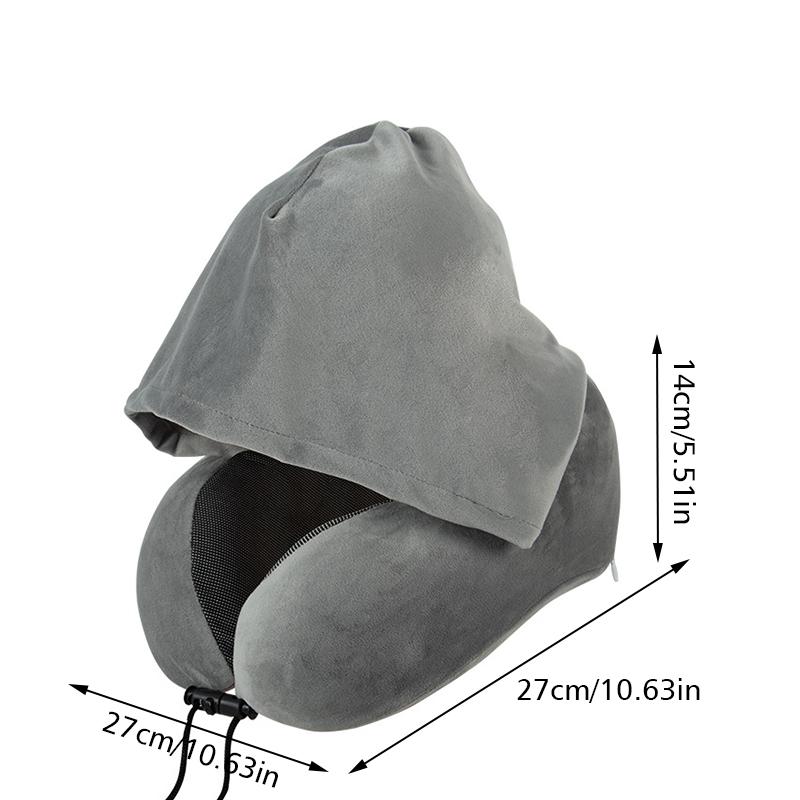 1 Stück Auto Reisezubehör Minimalistischer Stil Strapazierfähiger Stoff Strapazierfähiger Stoff Reise Kopfstütze Bequem Mehrfarbig