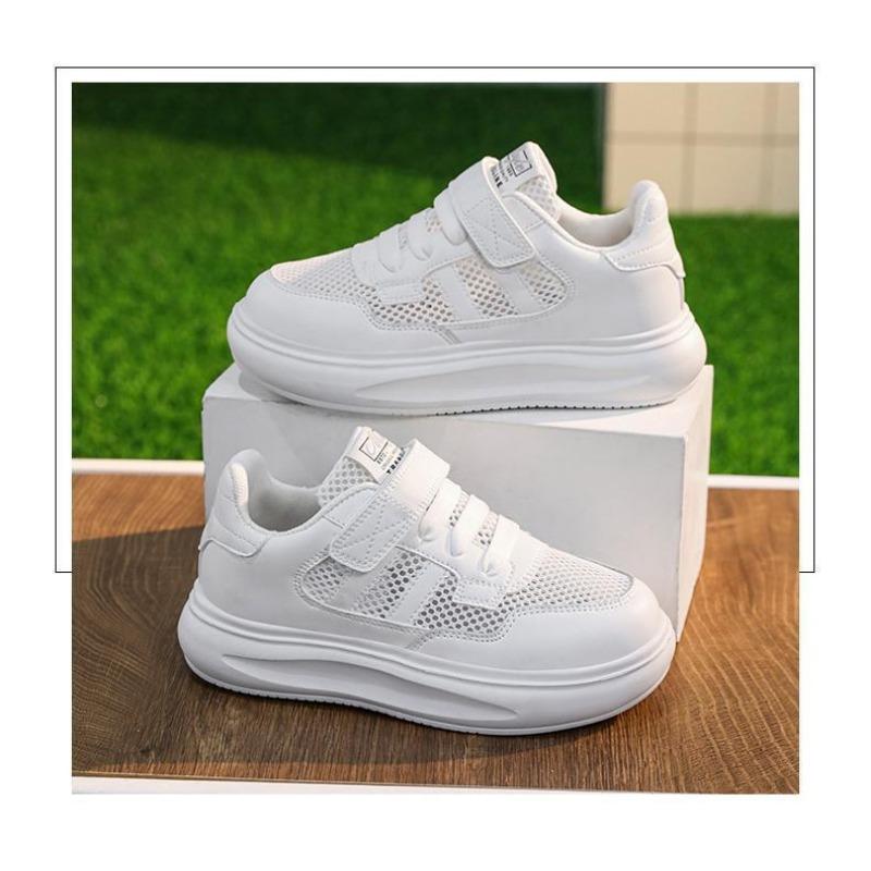 61 Zeige Kleine Weiße Schuhe Frühling und Sommer Neue Mädchen Atmungsaktive Netzschuhe Jungen Leichte Sportschuhe