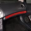 2PCS Red Carbon Fiber Glove Box Trim Strip For Mitsubishi ECLIPSE 2006-2011