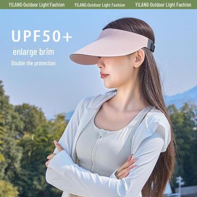 Women's Oversized Brim Sun Hat with UV Protection - Breathable, Lightweight, and Ideal for Outdoor Activities