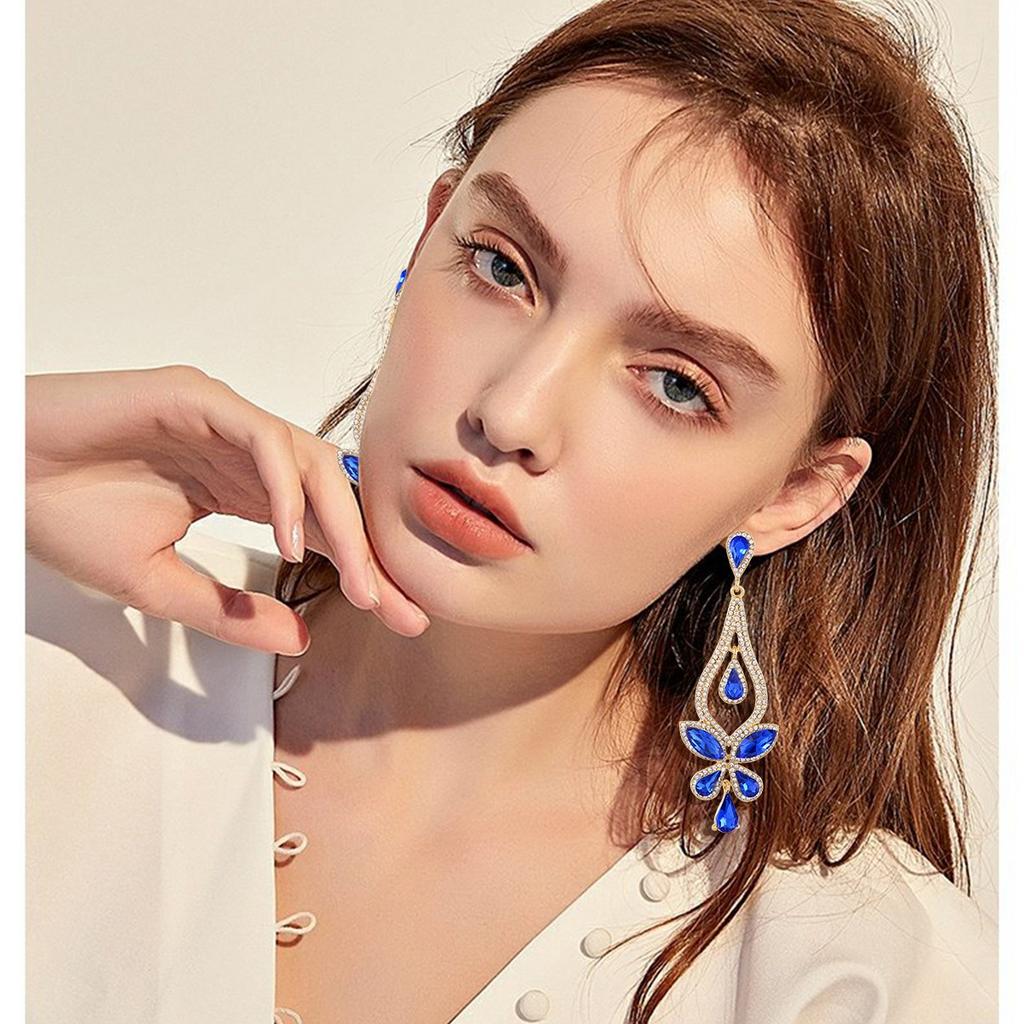 Earrings for Women Classic Water Drop Earrings Accessible Luxury Dinner Style Jewelry Exaggerated Tassel Earrings