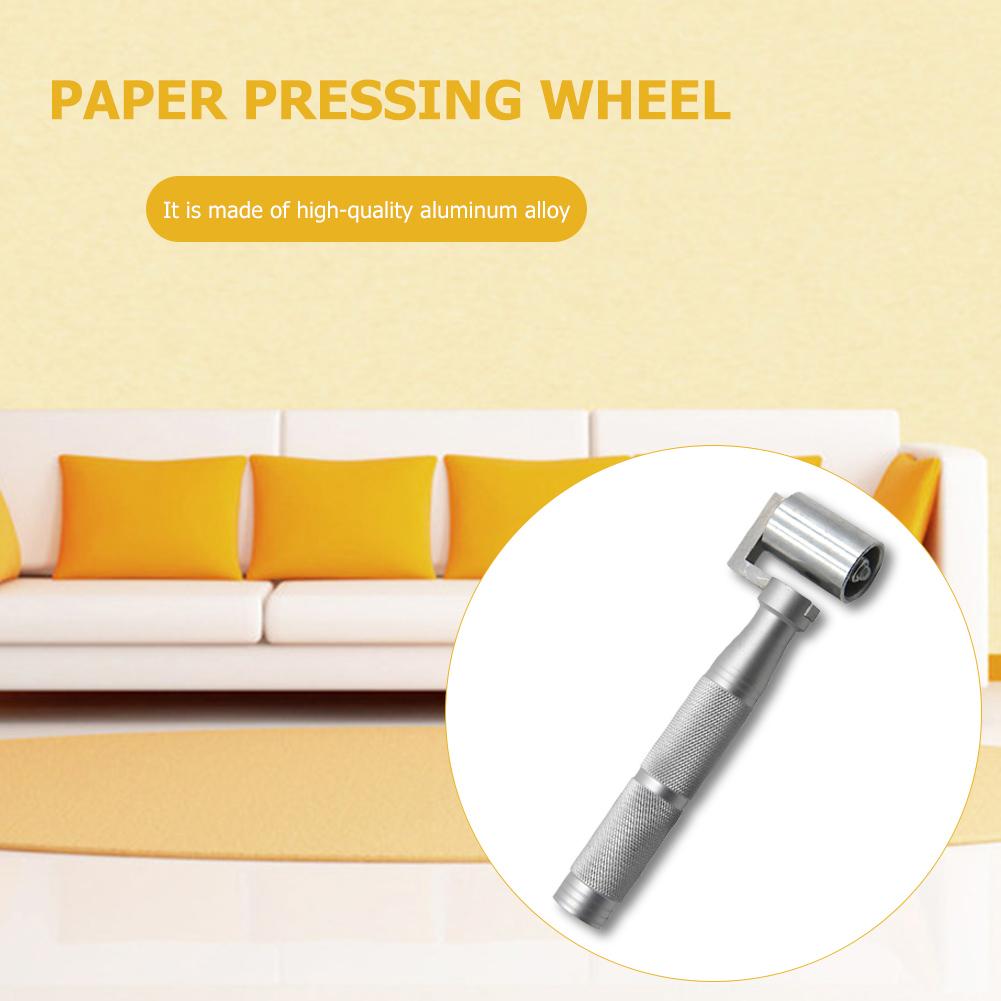 Flat Seam Roller Hand Tool Wallpaper Flat Pressure Roller Aluminum Alloy Smoothing Laminate Rollers Wall Paper Construction Tool
