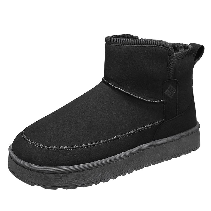 

Модные ботильоны для снега Мужские кроссовки Спортивные и досуговые зимние ботинки для мужчин Износостойкая обувь для мужчин Лоферы Нескользящие 44-45 чёрный