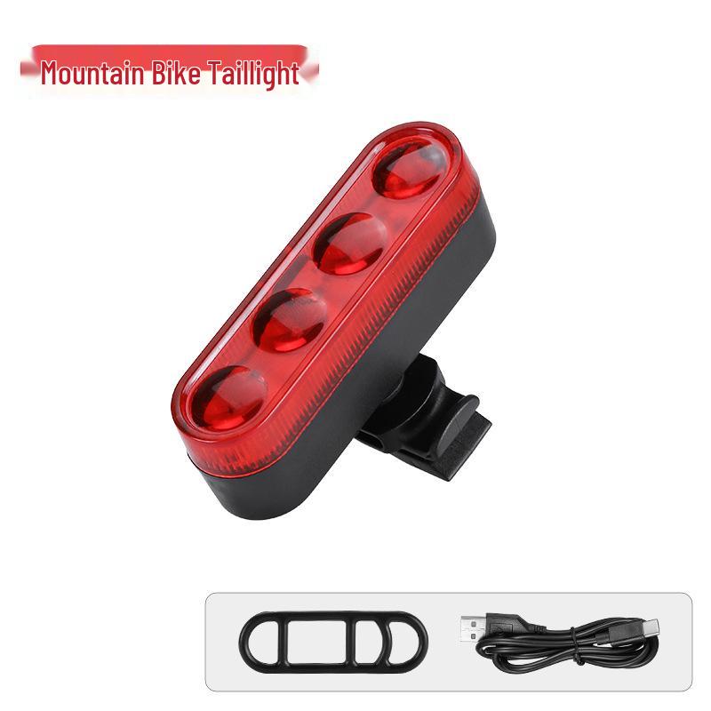 Luce posteriore per bicicletta ricaricabile USB 2025: Avviso di Sicurezza COB ad Alta Luminosità per Ciclismo all'Aperto