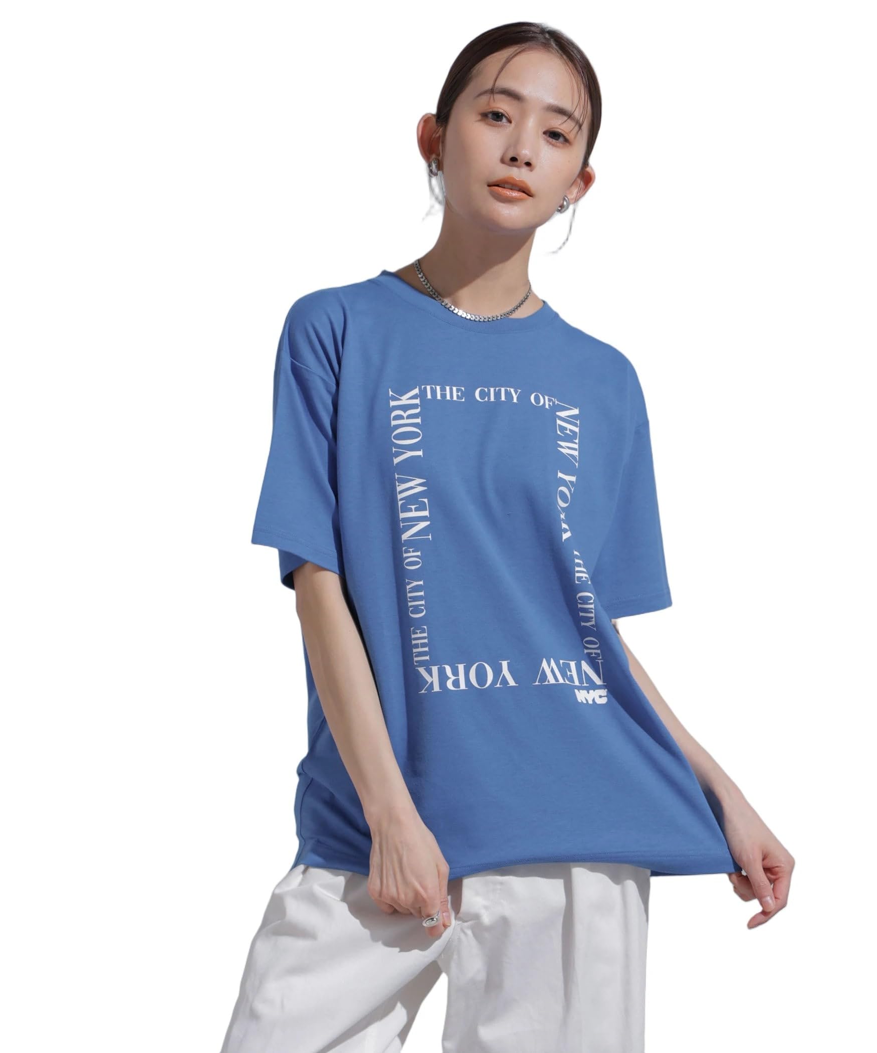 

Nano Universe GOOD ROCK SPEED x NYC Футболка с узором «пятна пота», 2 штуки, женская, устойчивая,