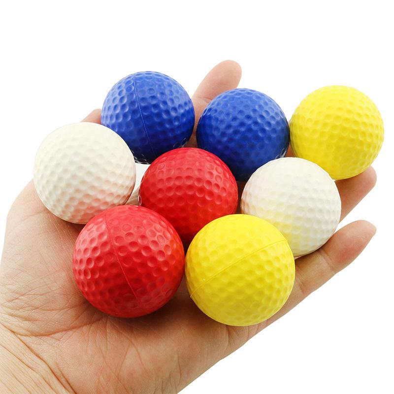 Pu Foam Golf Balls Indoor Outdoor Training Colorful Practice Soft Foam Golf Ball Limited Flight Golf Practice Balls Gift