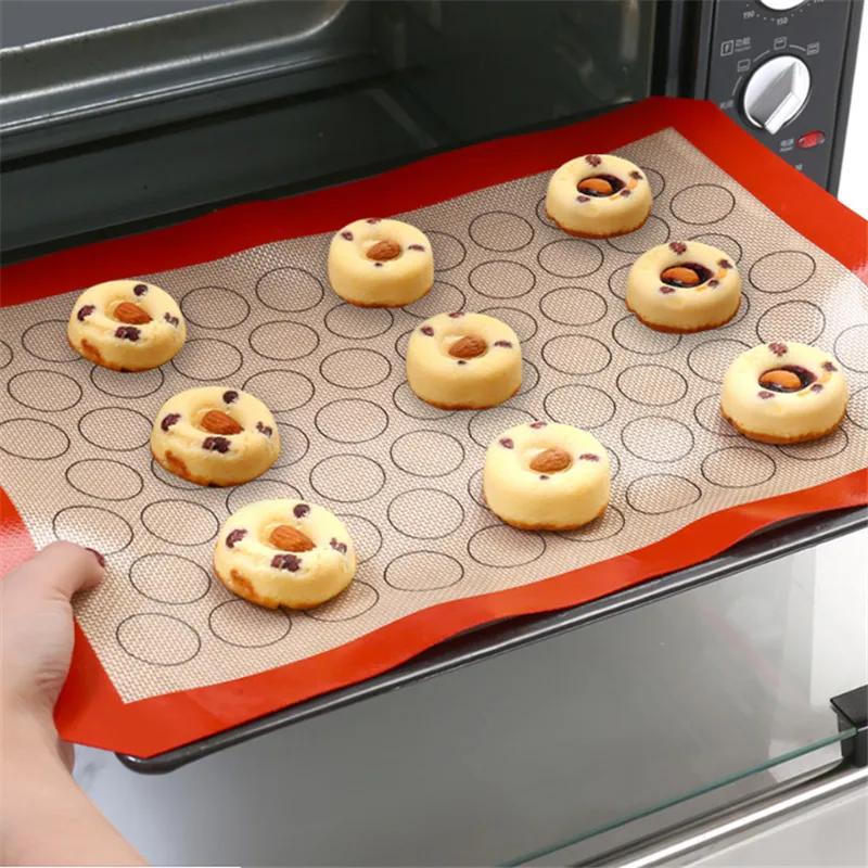 Silicone Macaron Baking Mat, Non-Stick Silicon Liner for Bake Pans & Rolling - Macaroon/Pastry/Cookie Making