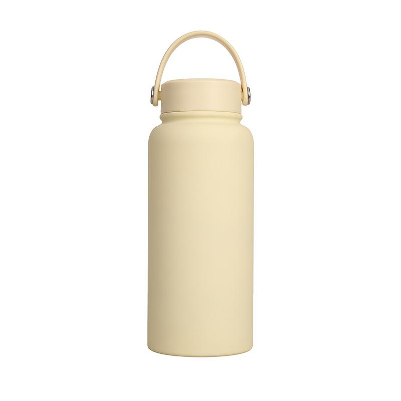 304 Edelstahl Thermosbecher Große Kapazität Tragbar Tragbar Weltraumtopf Outdoor Sportkessel
