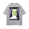 NekroUnisextix Alce in Psycholand Horrorpunk Tshirts for Unisex Fashion Gothic High Street Tshirt 100 Cotton Oversized Cozy T Shirt